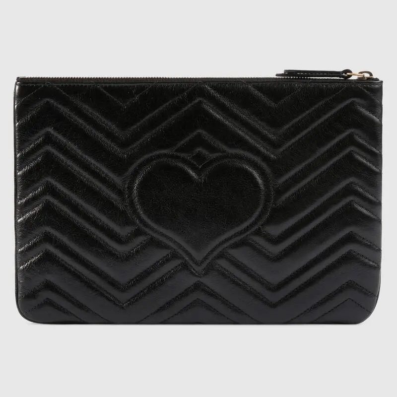 Alternative view of Túi Gucci GG Marmont Leather Pouch With Heart 25541 0OLET 1000