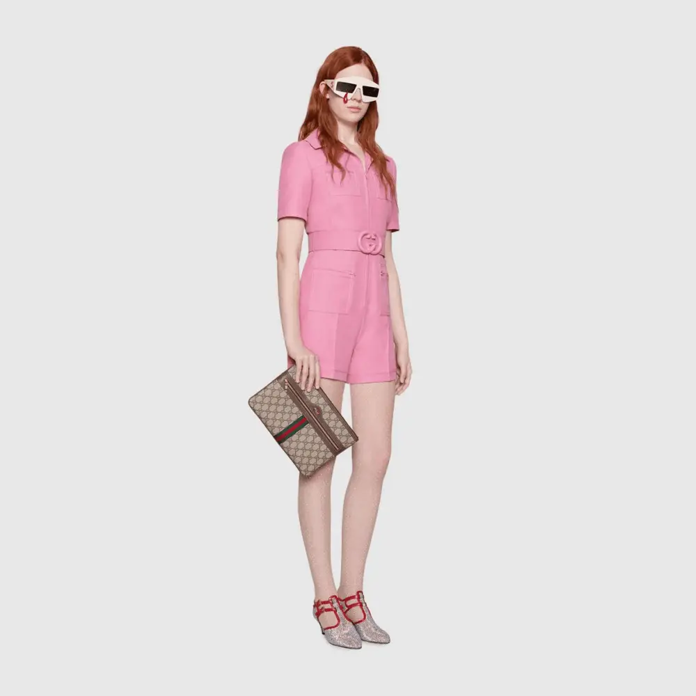 Túi Gucci Ophidia GG Supreme Pouch 517551 96IWS 8745 - Ảnh 6