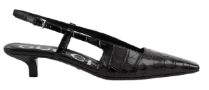 Giày Gucci Women's Crocodile Print Pump Black Leather 679360-UKQ00-1000