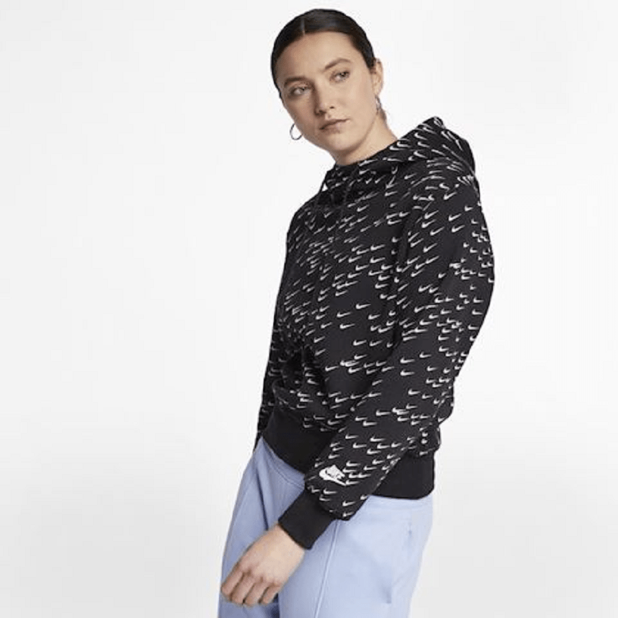 Áo Nike X-Small All Over Print Hoodie Swoosh Hoodie AV8342-010 - Ảnh 3