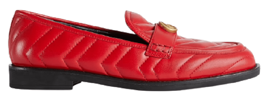 Giày Gucci Women's Loafer With Double G Red Leather 670399-BKO60-6549