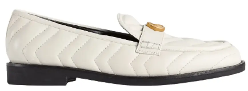 Giày Gucci Women's Loafer With Double G White Leather 670399-BKO60-9022