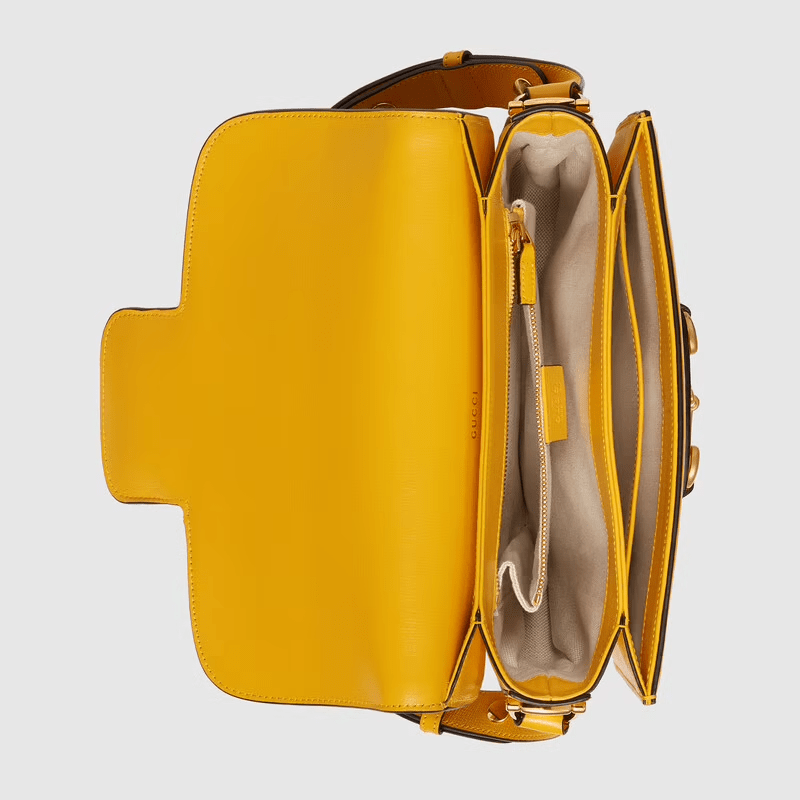 Túi Gucci Horsebit 1955 Small Blue And Yellow Leather 602204-UGMBG-4282 - Ảnh 2