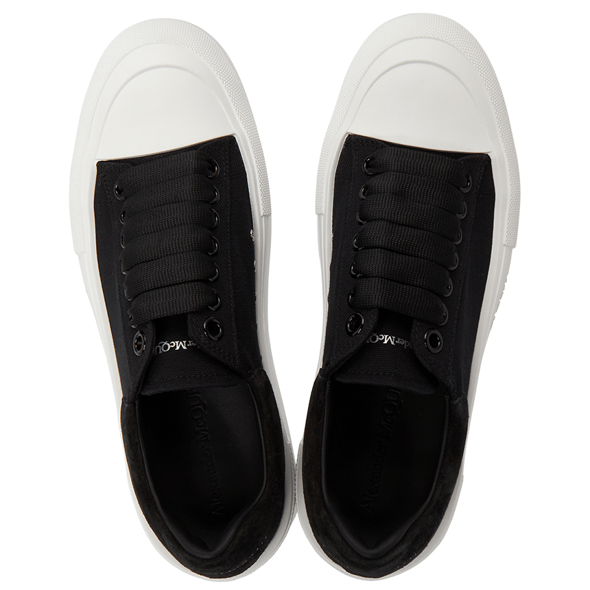 Giày Alexander Mcqueen Deck Plimsol 'Black' 707680-W4MV7-1070 - Ảnh 3