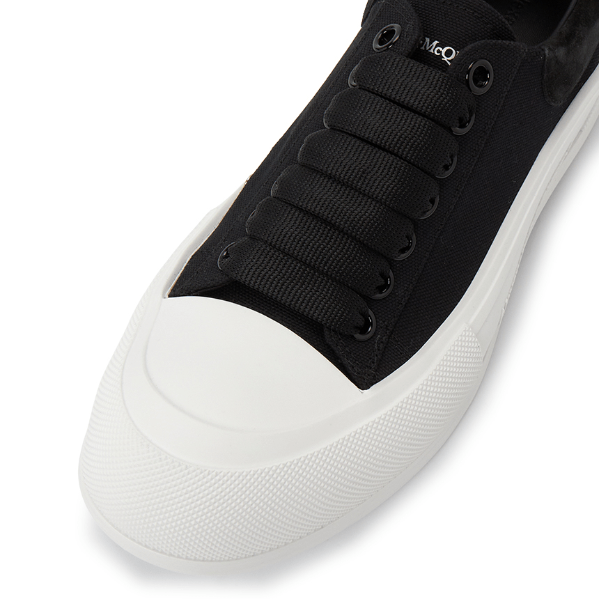 Giày Alexander Mcqueen Deck Plimsol 'Black' 707680-W4MV7-1070 - Ảnh 2