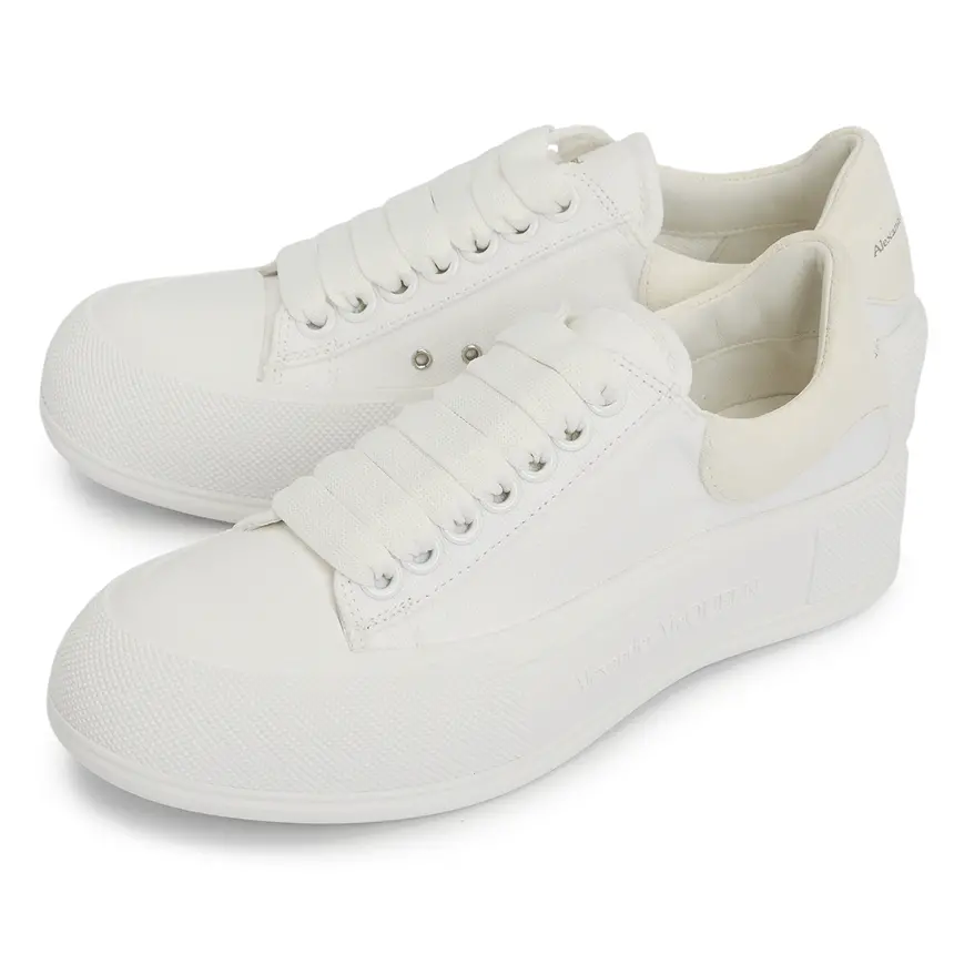 Giày Alexander Mcqueen Deck Plimsol 'White' 697120-W4MV7-9000 - Ảnh 4