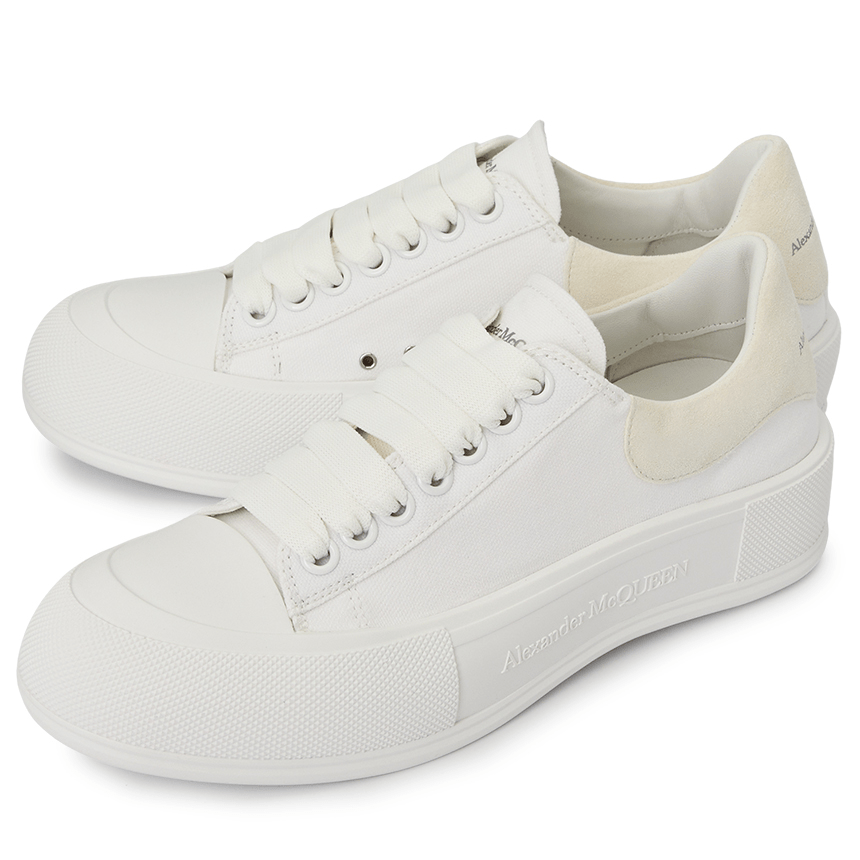 Giày Alexander Mcqueen Deck Plimsol 'White' 707680-W4MV7-9000 - Ảnh 4