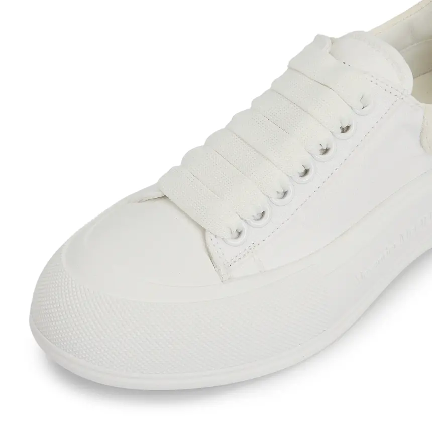 Alternative view of Giày Alexander Mcqueen Deck Plimsol 'White' 697120-W4MV7-9000