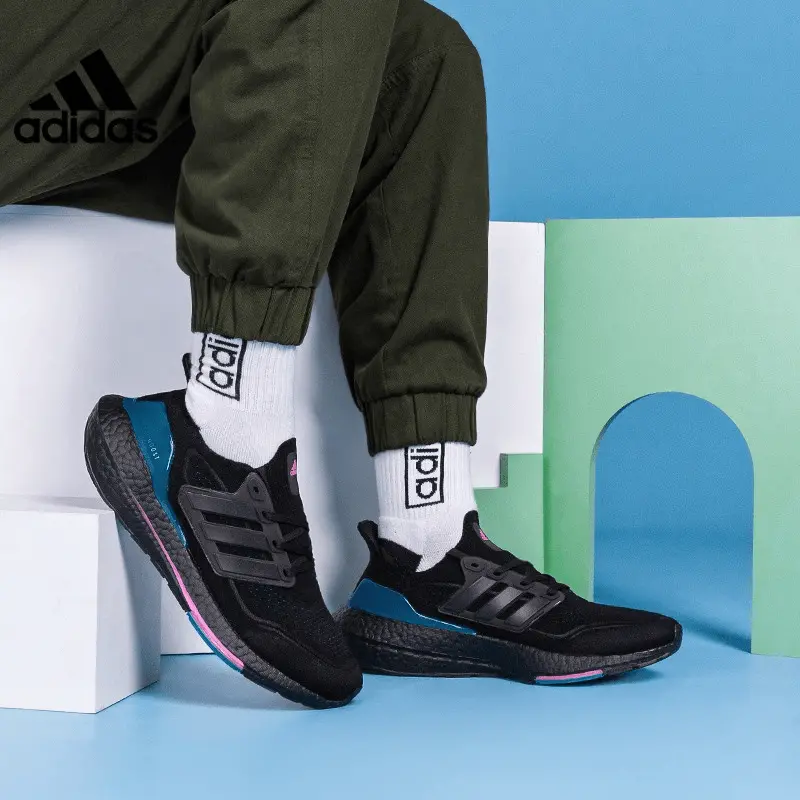 Giày Adidas UltraBoost 21 'Black Active Teal' FZ1921 - Ảnh 4