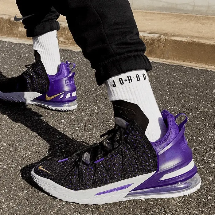 Alternative view of Giày Nike LeBron 18 EP 'Lakers' CQ9284-004