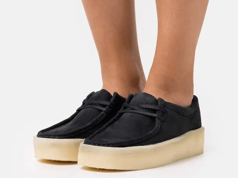 Alternative view of Giày Clarks Wallabee Cup 'Black Nubuck' 261-58144