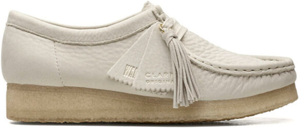 Giày Clarks Wallabee 'White Nubuck' 261-65560