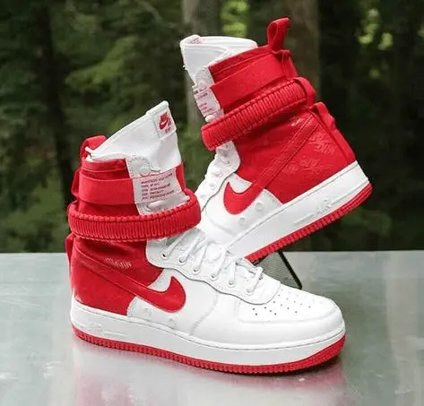 Giày Nike SF-AF1 High White 'University Red' AR1955-100 - Ảnh 5