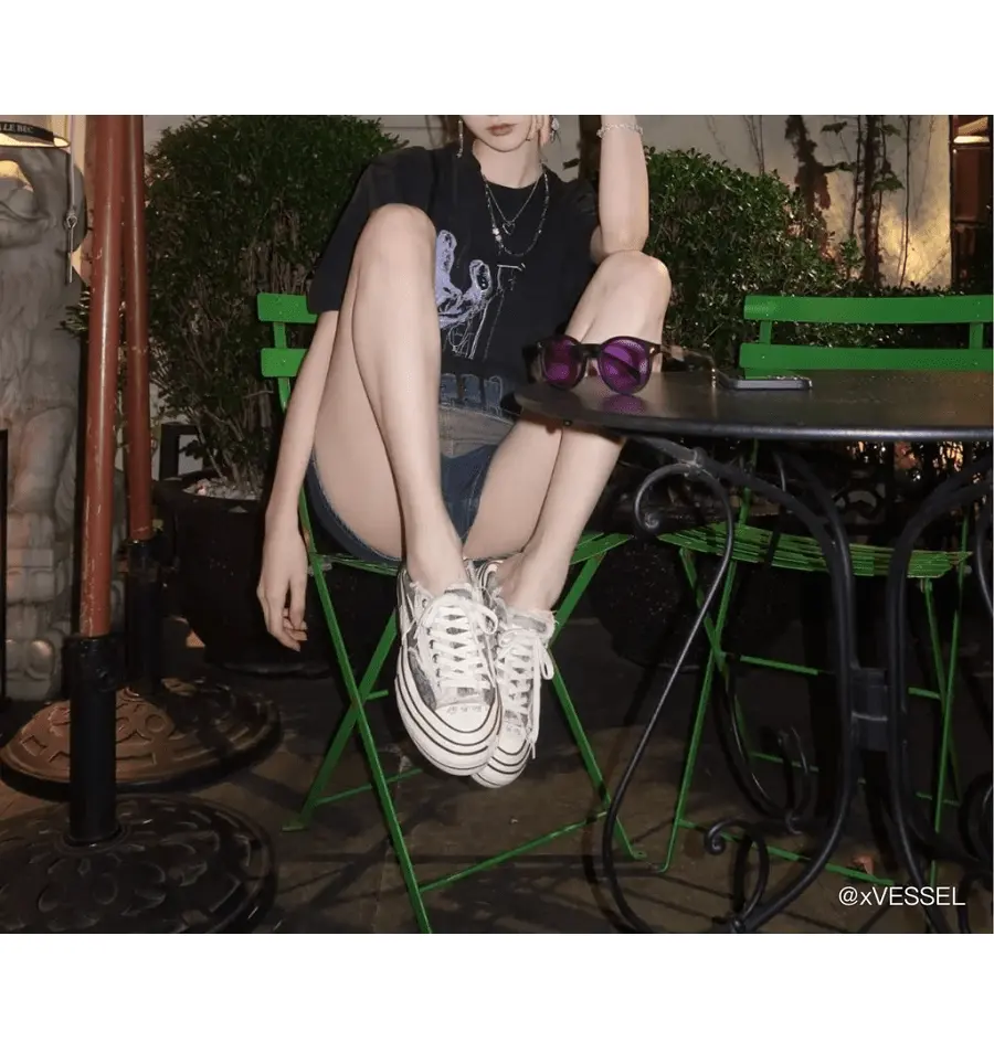 Giày xVESSEL G.O.P Lows Corduroy Gray Tie Dye S21X15G - Ảnh 3