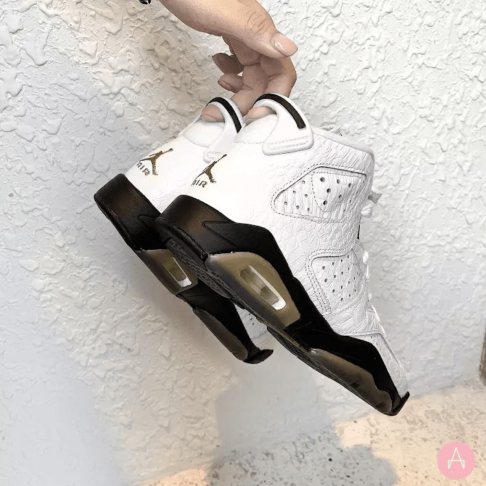 Giày Nike Air Jordan 6 Retro BG 'Alligator' 384665-110 - Ảnh 3