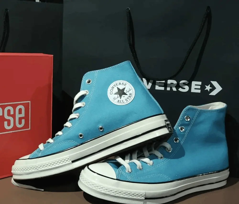 Giày Converse Chuck 70 Vintage Canvas Mountaineering Teal Black Egret 162365C - Ảnh 3