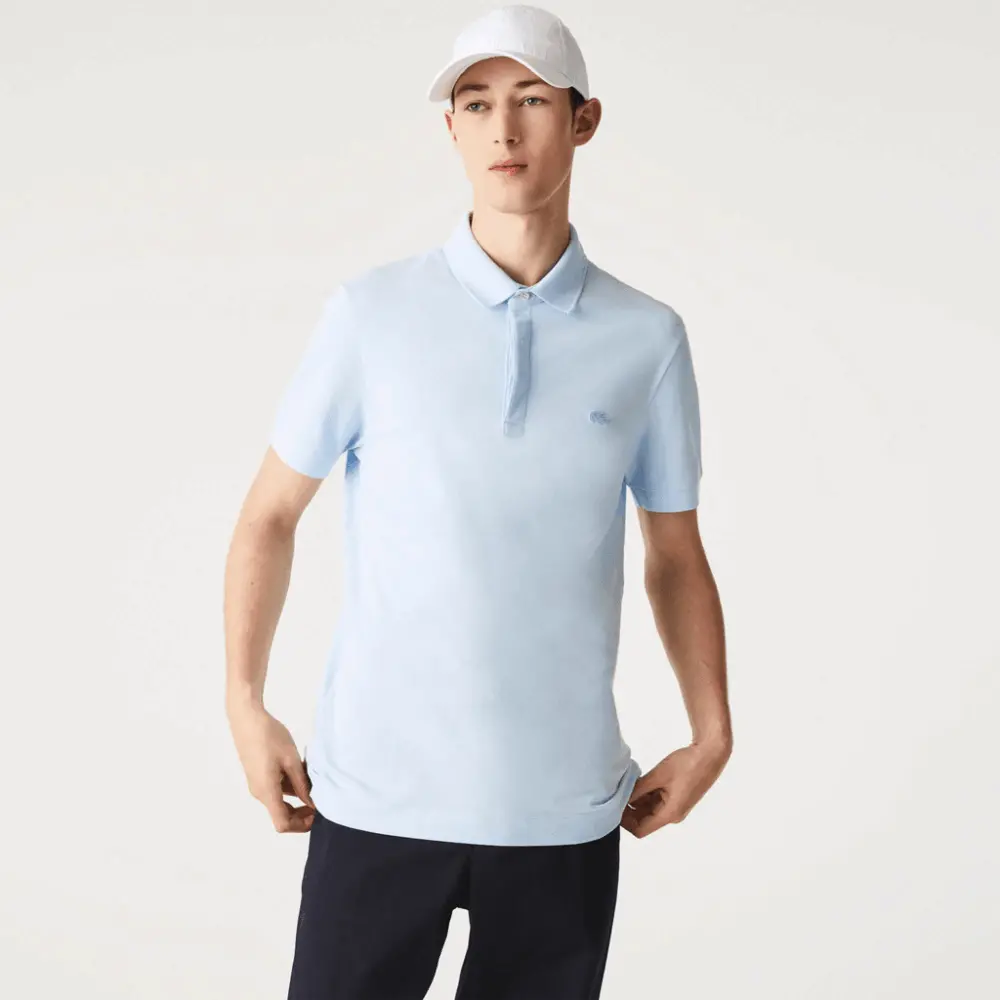 Alternative view of Áo Lacoste Paris Stretch Cotton Piqué Polo Shirt 'Blue' PH5522-T01