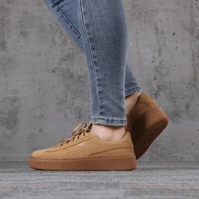 Alternative view of Giày Puma Wmns Suede Platform SD 'Oatmeal' 364718-01