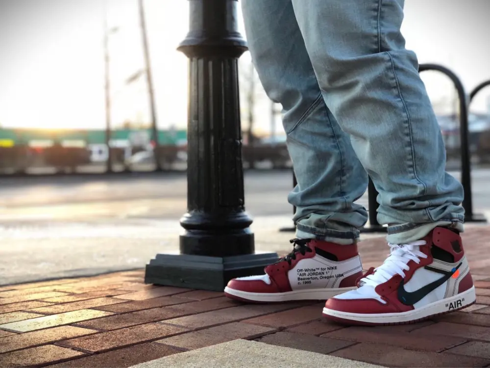Giày Nike Off-White x Air Jordan 1 Retro High OG 'Chicago' AA3834-101 - Ảnh 3
