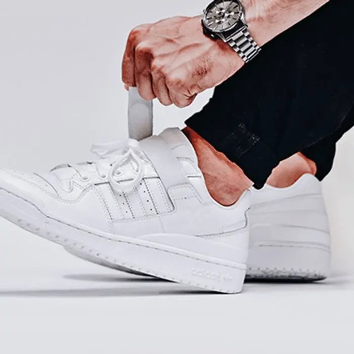 Giày Adidas Forum Low 'Triple White' FY7755 - Ảnh 8
