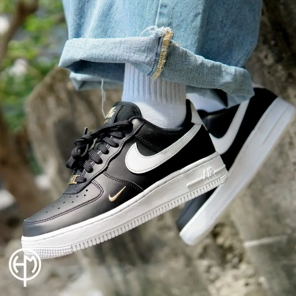 Giày Nike Wmns Air Force 1 '07 Essential 'Black White' CZ0270-001 - Ảnh 5