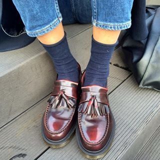 Giày Dr. Martens Cherry Red Adrian Leather Tassel Loafers 14573601 - Ảnh 4