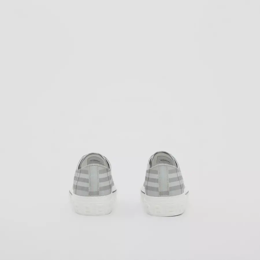 Giày Burberry Vintage Check Cotton 'Grey' 80523411 - Ảnh 4