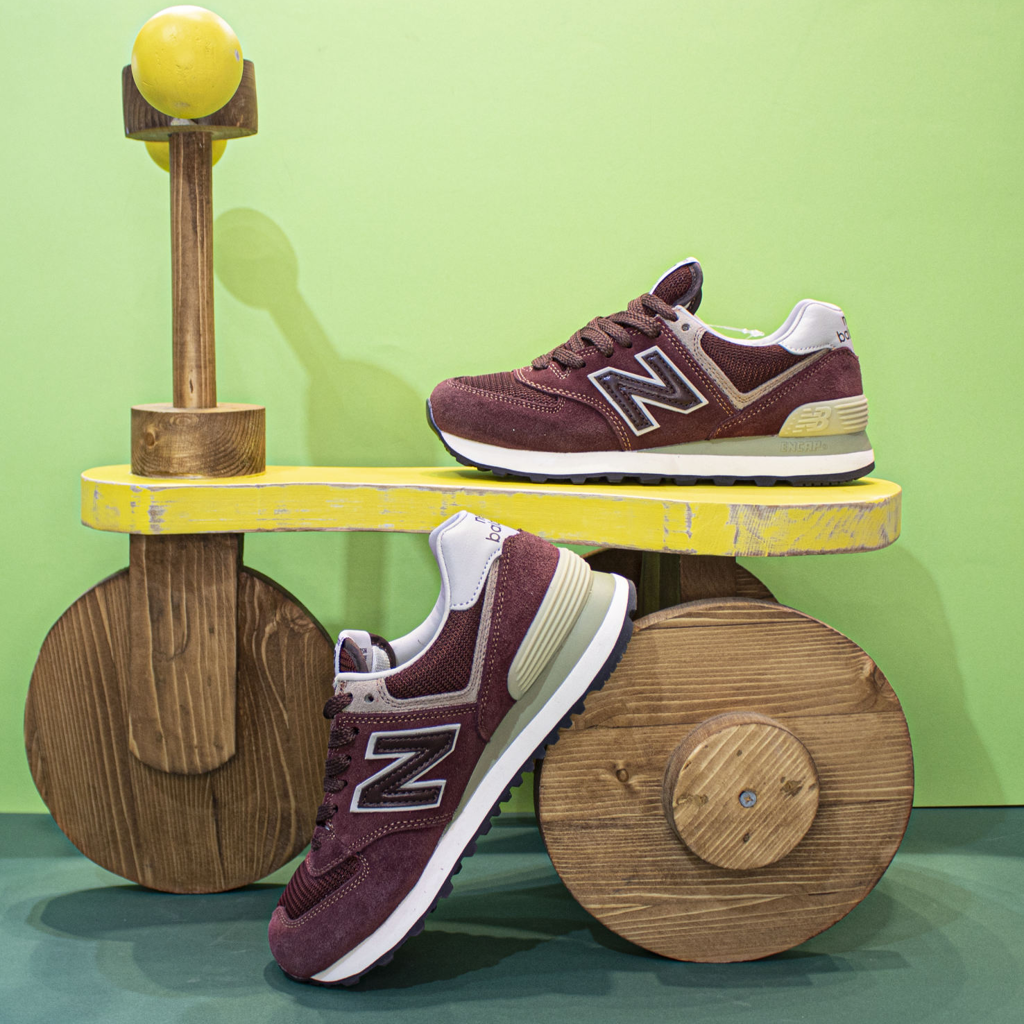 Giày New Balance 574 'Wine Red' ML574VB - Ảnh 8