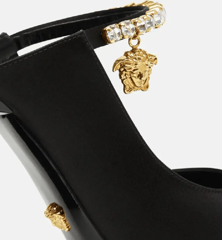 Giày Versace Artifact Mules 1000821-DRA67-1B00V - Ảnh 3