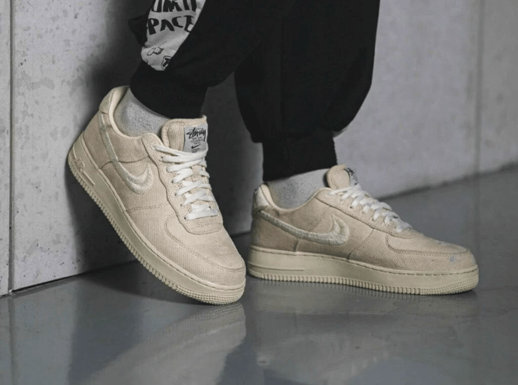 Giày Nike Stussy x Nike Air Force 1 Low 'Fossil' CZ9084-200 - Ảnh 3