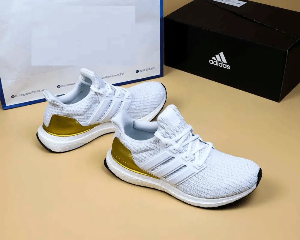 Giày Adidas UltraBoost 4.0 DNA 'White Gold Metallic' FZ4007 - Ảnh 3
