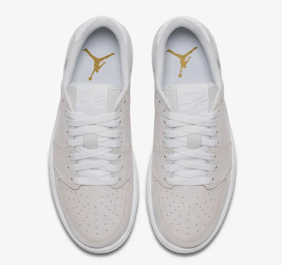 Giày Nike Wmns Air Jordan 1 Low NS 'Triple White' AH7232-100 - Ảnh 7