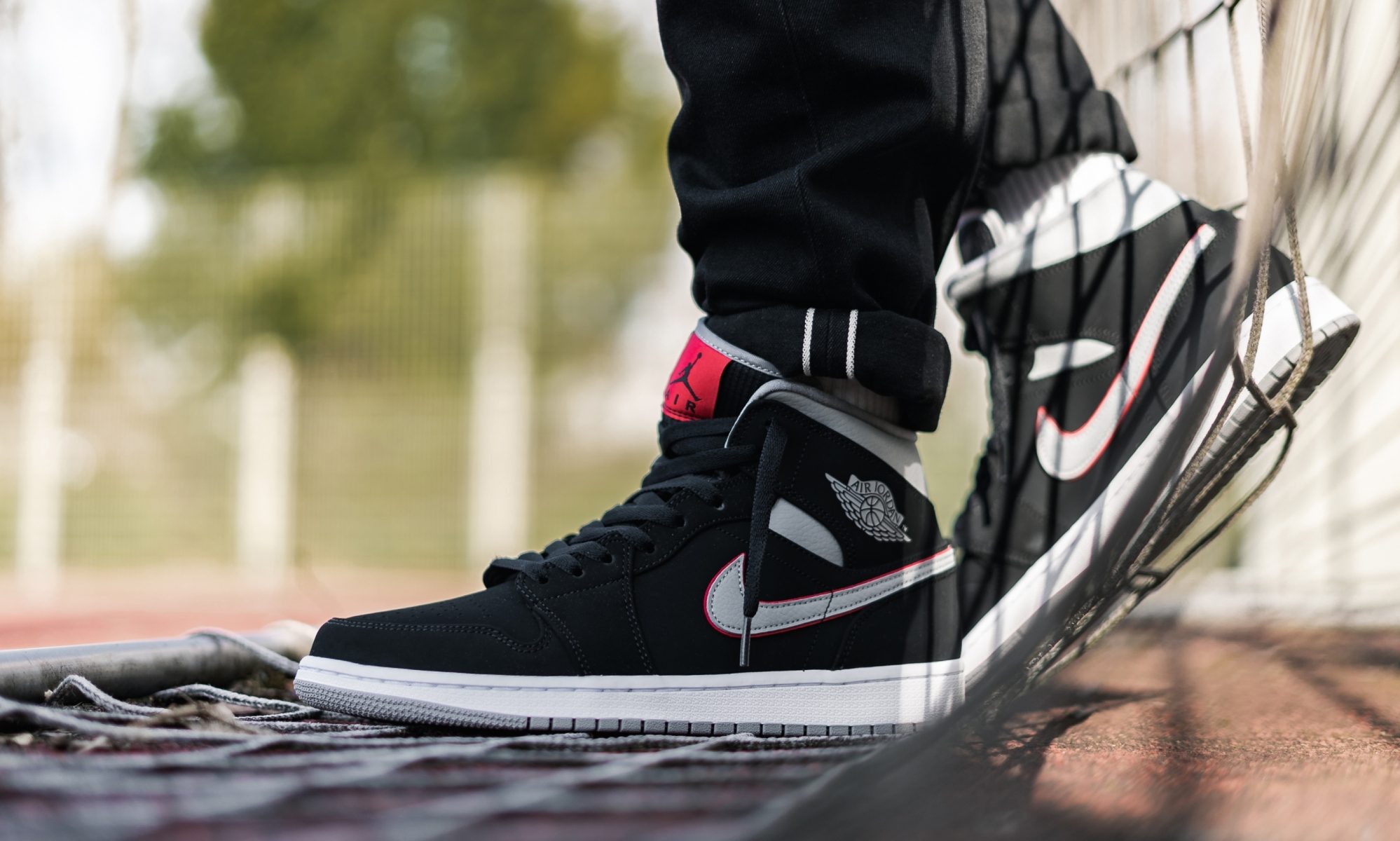 Giày Nike Air Jordan 1 Mid 'Particle Grey' 554724-060 - Ảnh 5