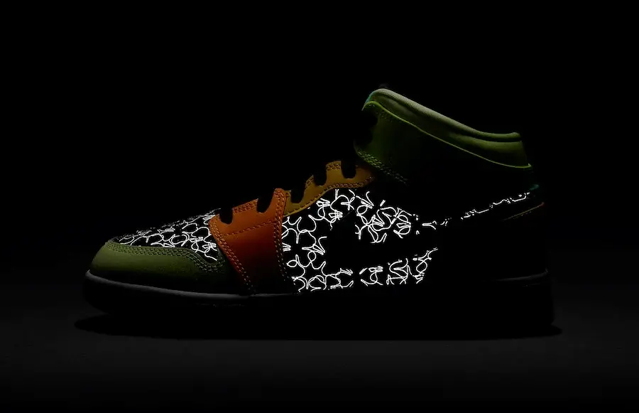 Alternative view of Giày Nike Air Jordan 1 Mid SE Aurora Green BQ6931-037