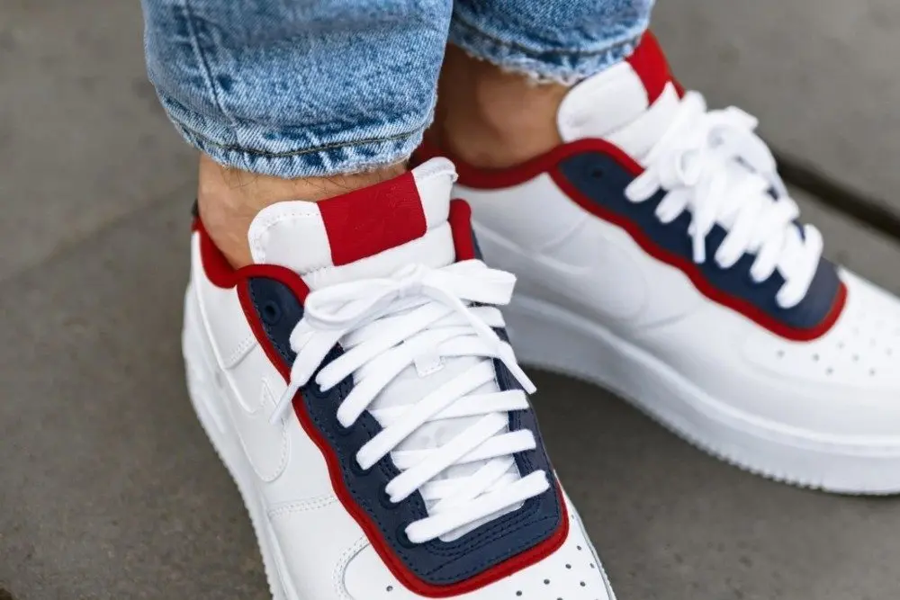 Giày Nike Air Force 1 Double Layer GS 'Obsidian Red' BV1084-101 - Ảnh 3