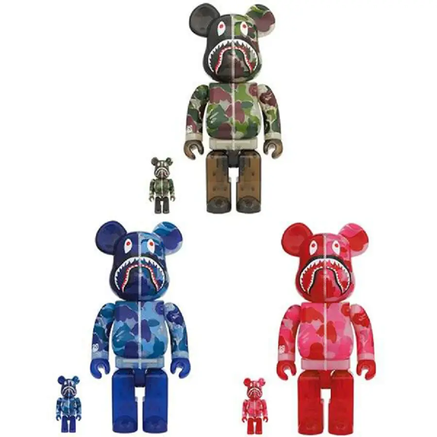 Alternative view of Mô Hình Bearbrick ABC Camo Bape Red Green Blue 200%