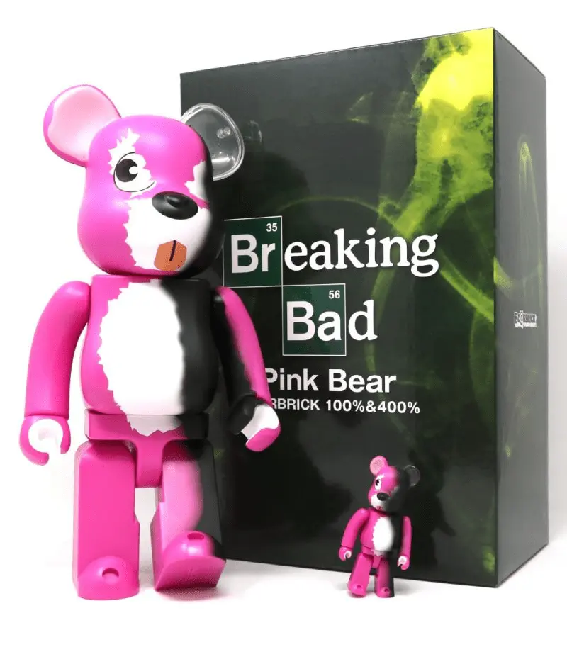 Mô Hình Bearbrick Breaking Bad Pink Bear - Ảnh 3