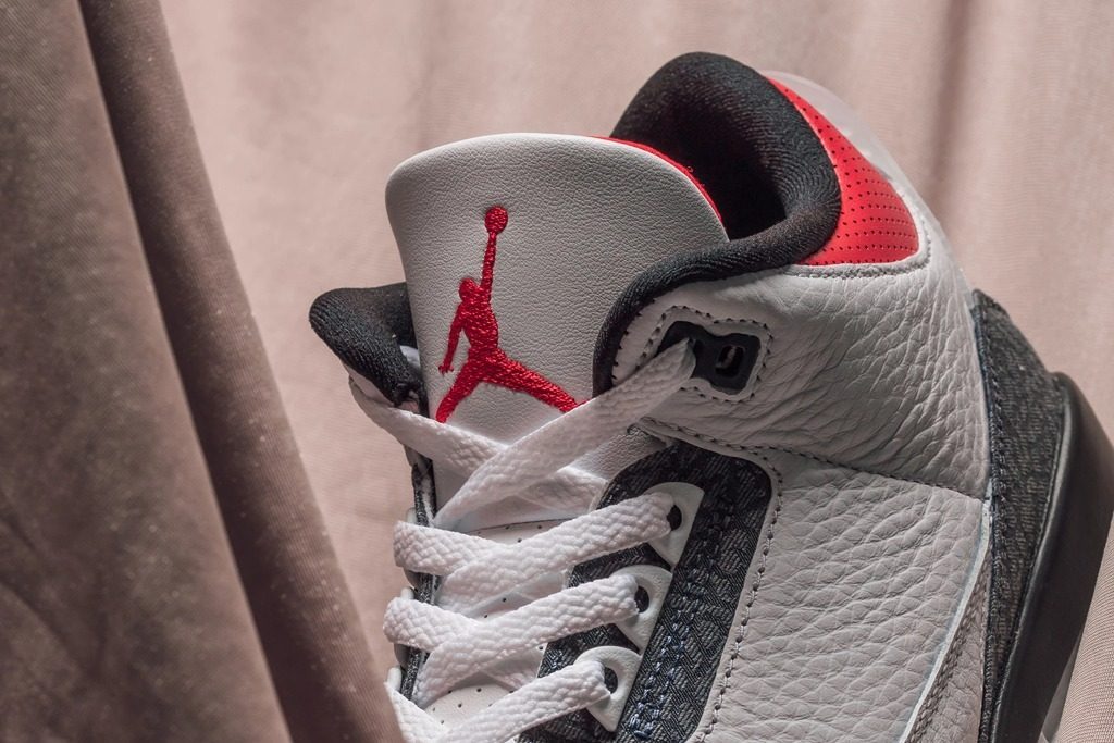 Giày Nike Air Jordan 3 Retro Denim SE GS 'Fire Red' CZ6634-100 - Ảnh 4