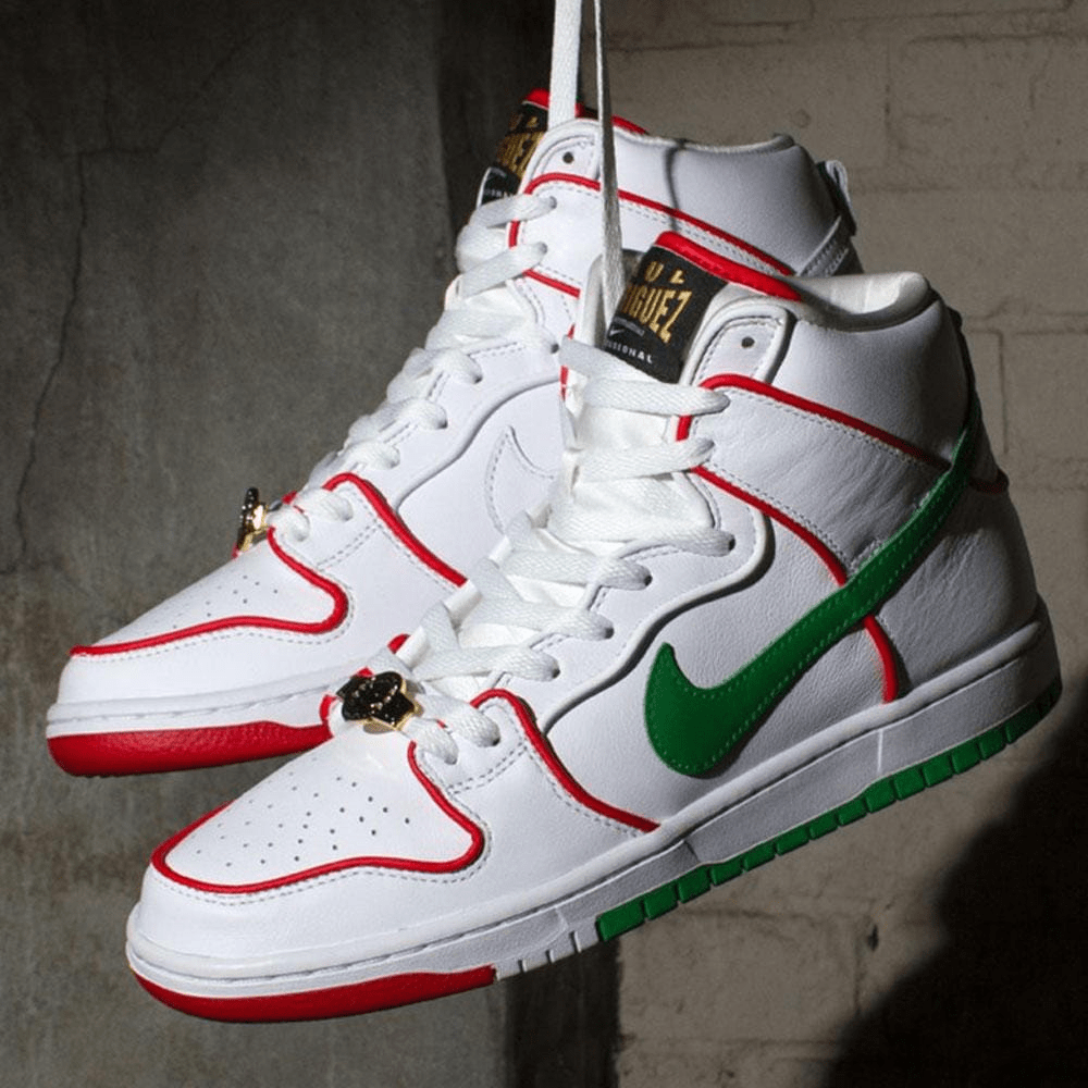 Giày Nike SB Paul Rodriguez x Dunk High Premium SB 'Boxing' CT6680-100 - Ảnh 6