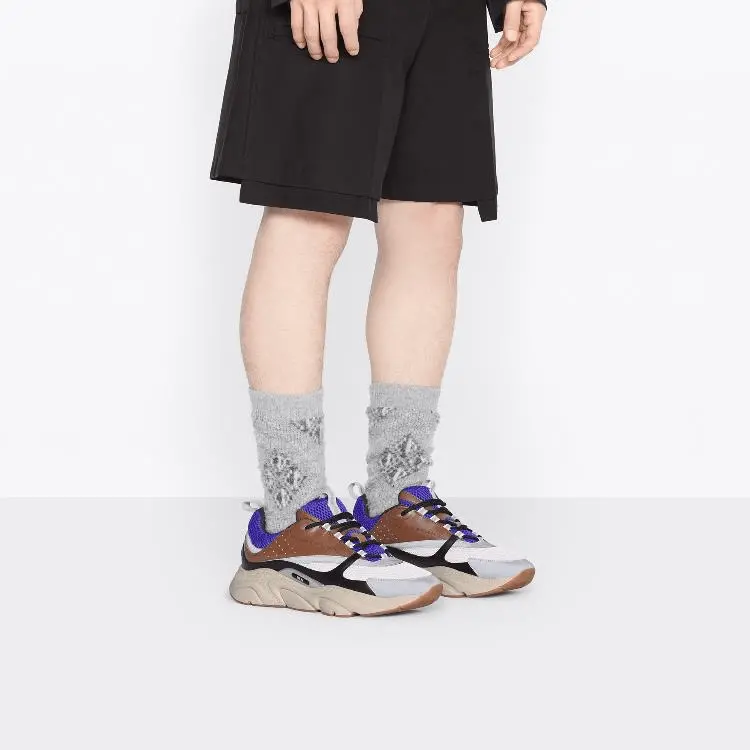 Alternative view of Giày Dior B22 Sneaker Violet Brown Beige 3SN231YXX-H769