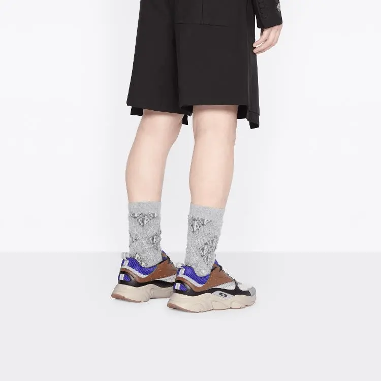 Giày Dior B22 Sneaker Violet Brown Beige 3SN231YXX-H769 - Ảnh 4