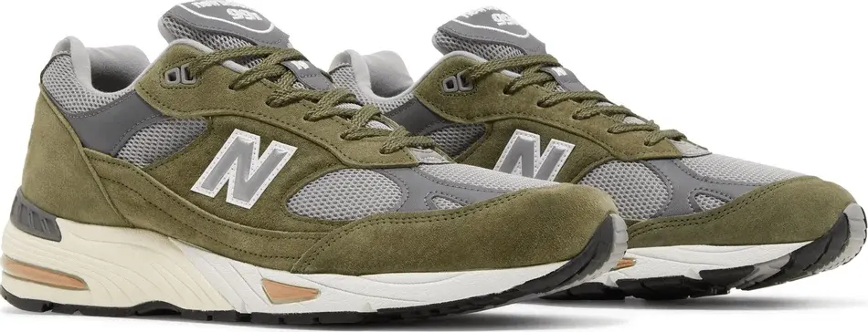 Giày New Balance 991 Made in England 'Green Grey' M991GGT - Ảnh 5