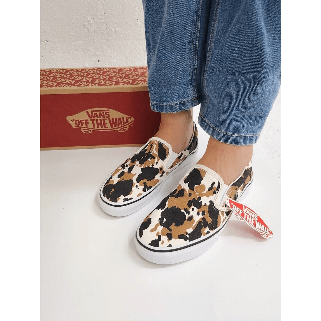 Giày Vans Slip On 'Cow Camo' VN0A7Q5DMUL - Ảnh 3