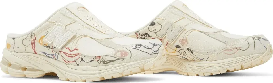 Alternative view of Giày New Balance Bryant Giles x 2002R Mule 'The Artist’s Shoe' M2002RM1