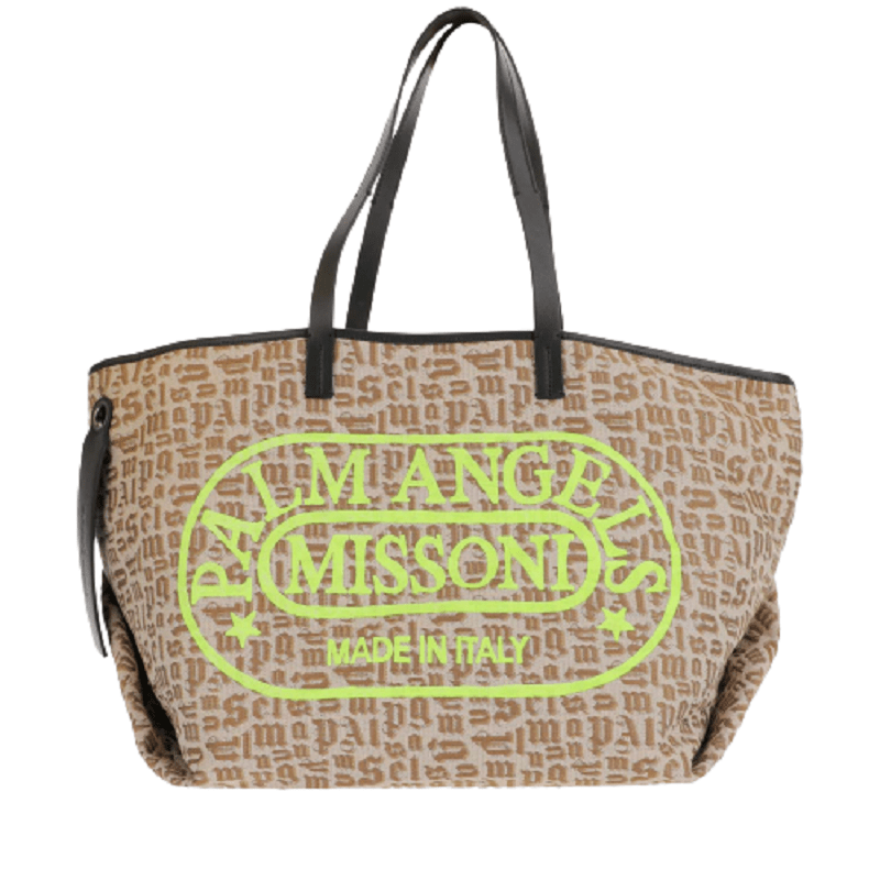 Túi Palm Angels x Missoni Monogram Cabas Tote Bag PWNA036F21LEA0028418