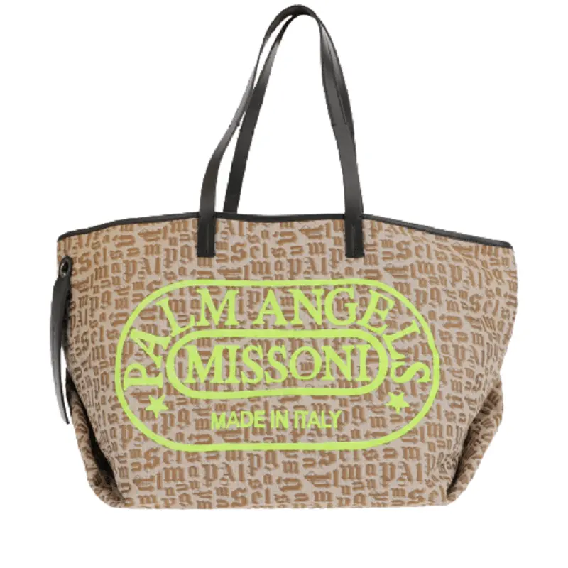 Túi Palm Angels x Missoni Monogram Cabas Tote Bag PWNA036F21LEA0028418