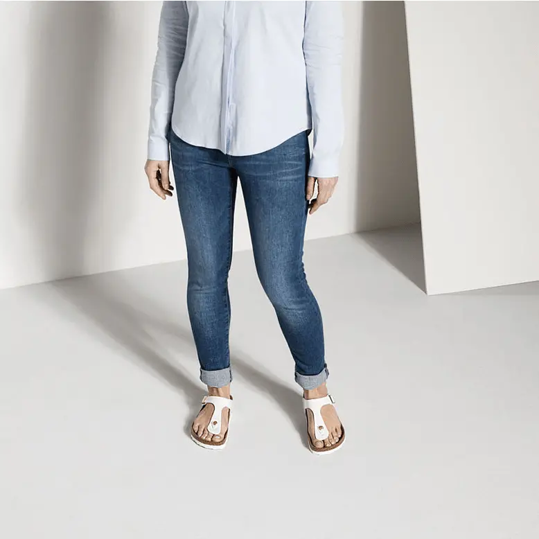 Dép Birkenstock Gizeh 'White Narrow' 1005300 - Ảnh 3