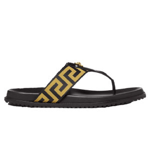 Dép Versace Medusa Greca 'Black Gold' 1008317-1A05957-2B15V