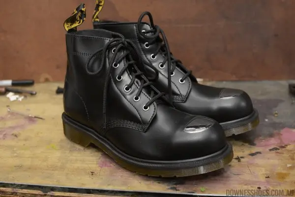 Giày Dr.Martens 101 Exposed Steel Toe Leather 'Black' 26660001 - Ảnh 3