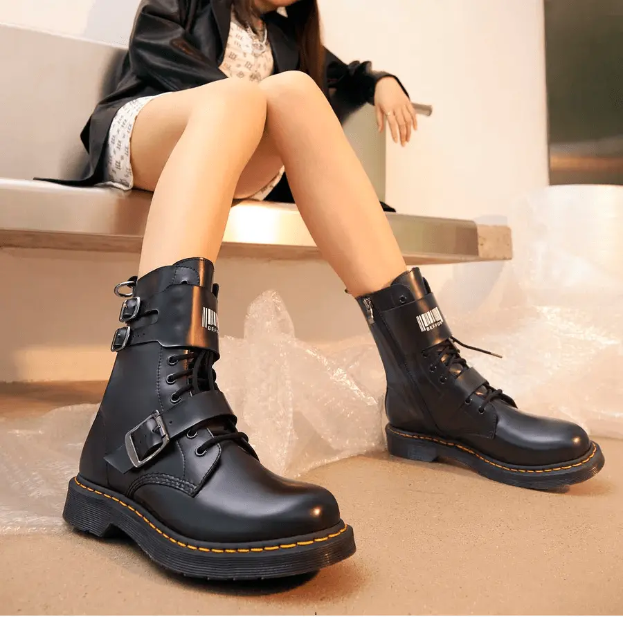 Alternative view of Giày Dr. Martens Blake 'Black Buttero' 13665001